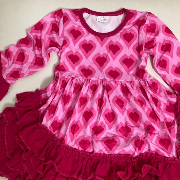 St. Valentines Heart ❤️ cute ruffle dress - Picture 4 of 5
